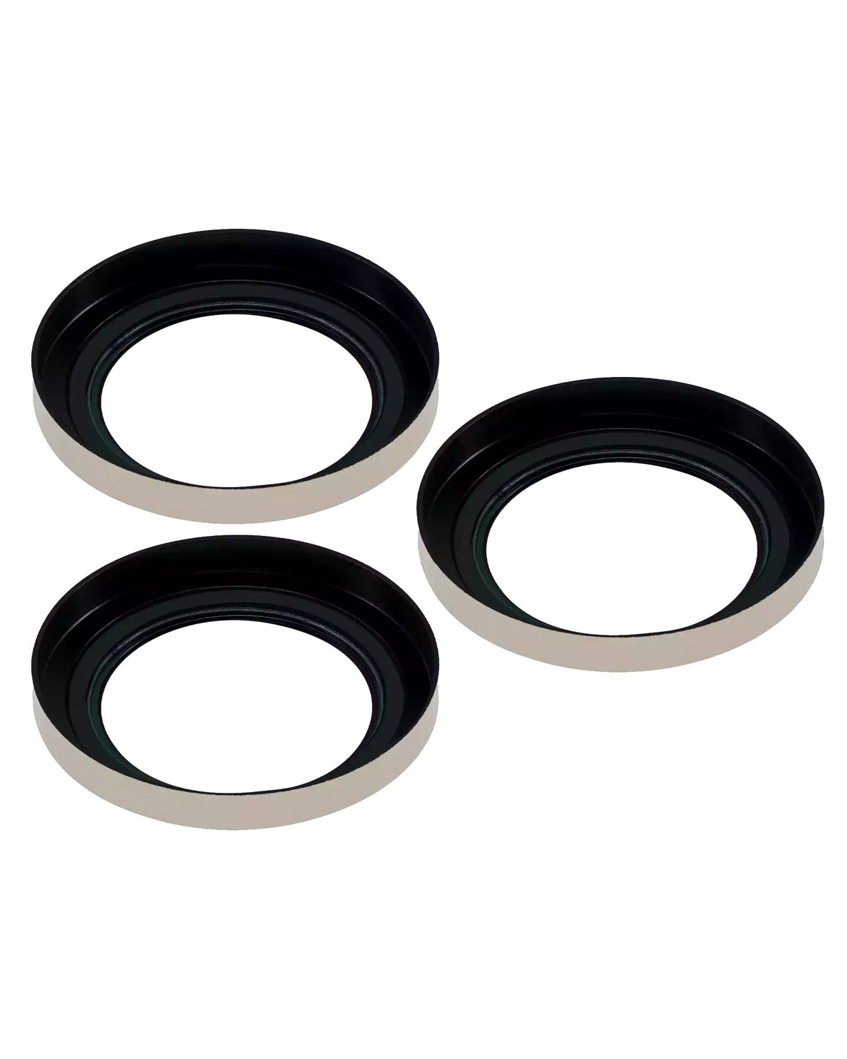 iPhone 16 Pro / 16 Pro Max (Natural Titanium) Casper Camera Lens Protector – close-up of the lens rings