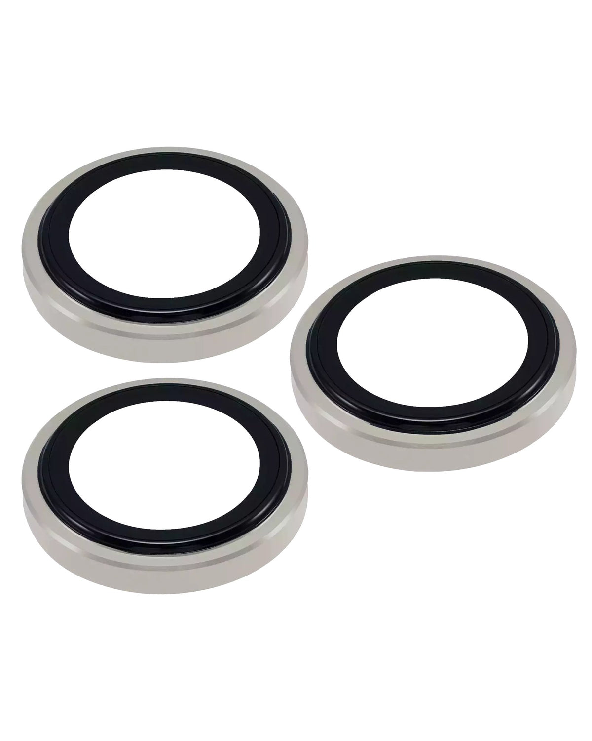 iPhone 16 Pro / 16 Pro Max (Natural Titanium) Casper Camera Lens Protector – close-up of the lens rings