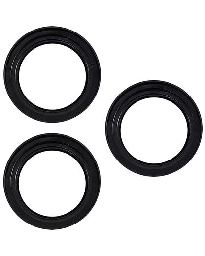 iPhone 16 Pro / 16 Pro Max (Silver) Casper Camera Lens Protector – close-up of the lens rings
