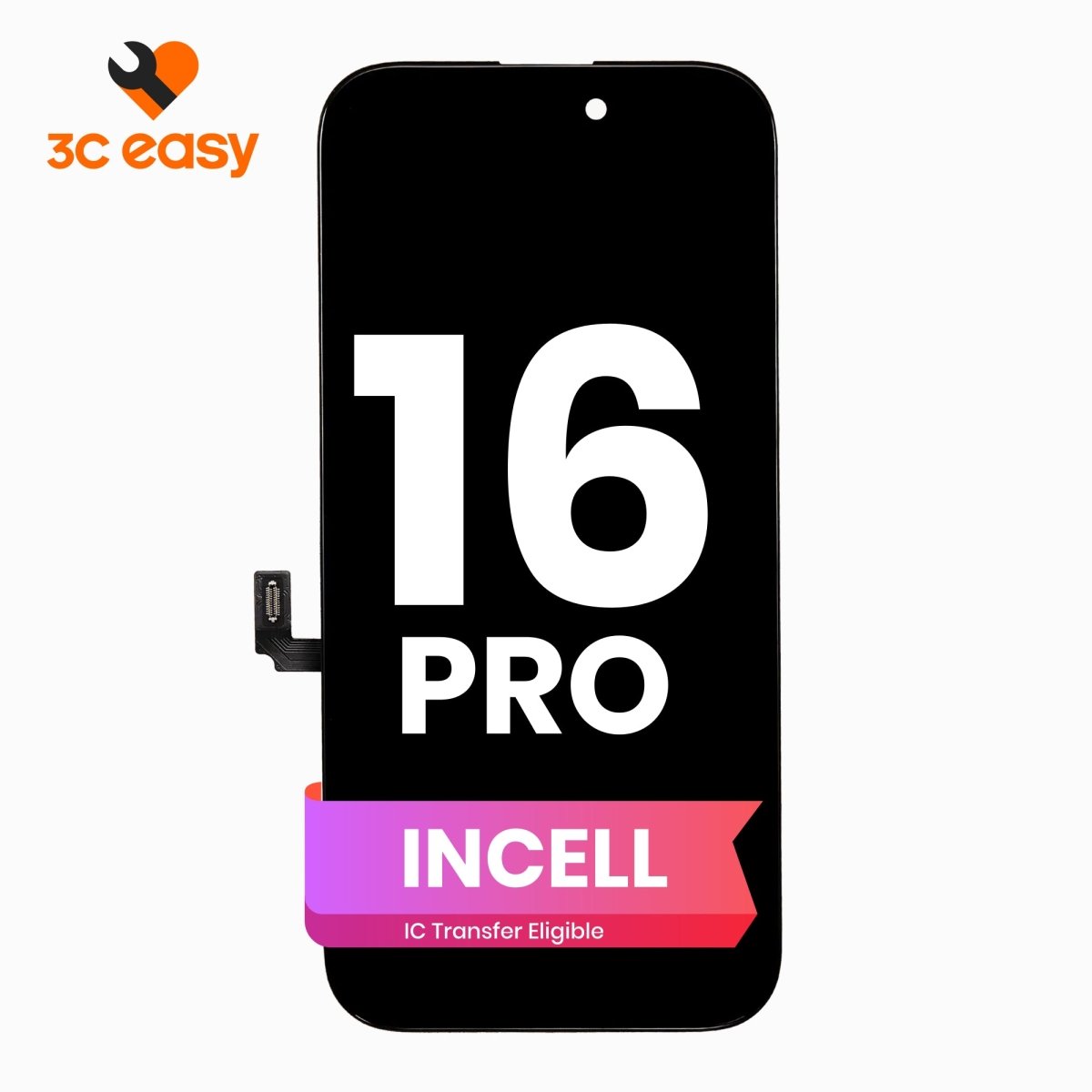 iPhone 16 Pro Screen Replacement – 3C EASY Replacement Part (INCELL) - Pro iPhone Repair