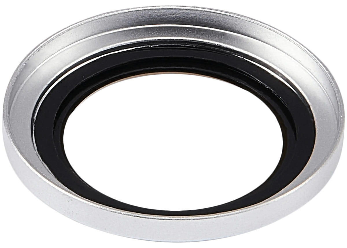 iPhone 16e / 17e (Silver) Casper Camera Lens Protector – close-up of the lens rings