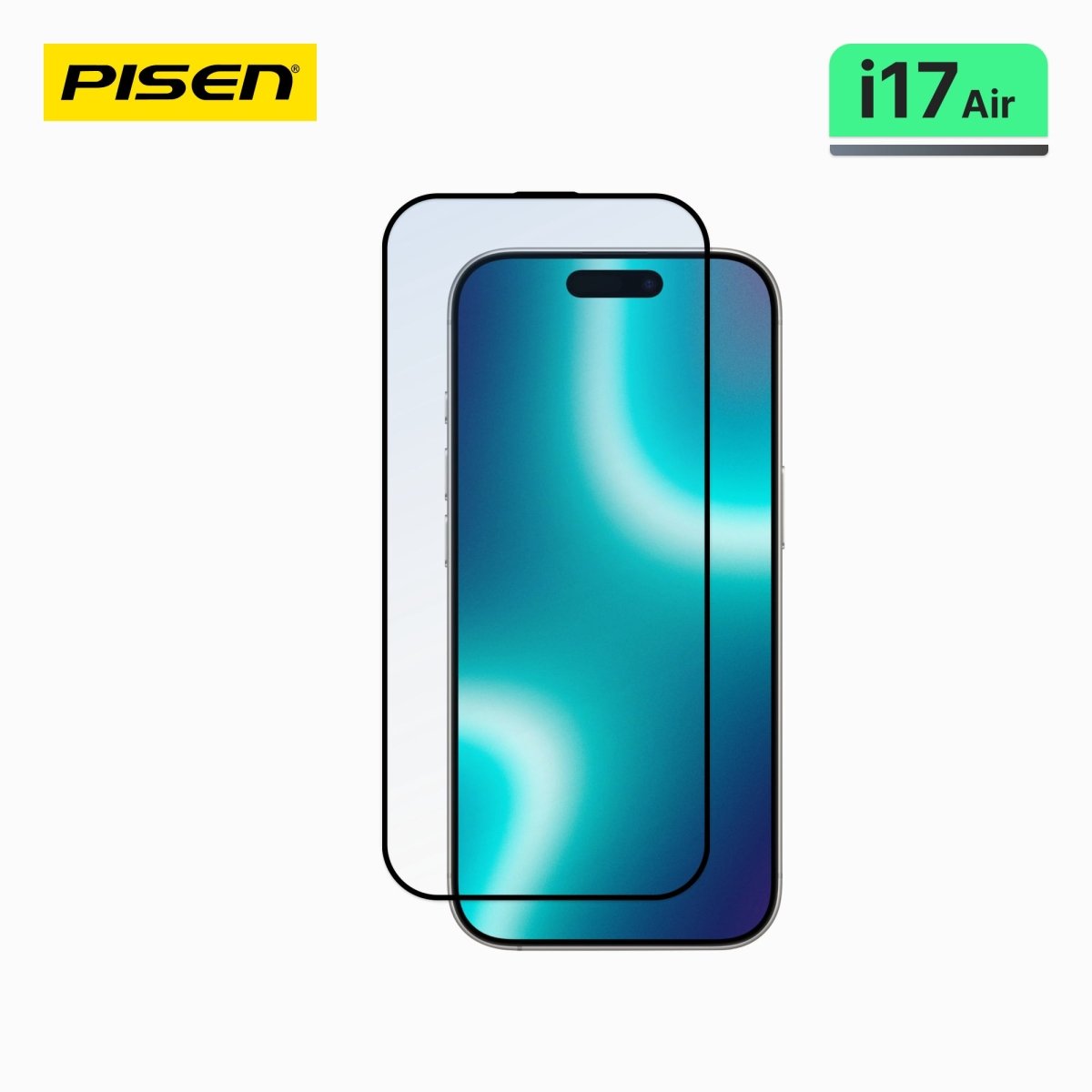 iPhone 17 Air PISEN Clear Tempered Glass Screen Protector – 9H HD Glass, 10+1 Pack (MRE-TM86) - Pro iPhone Repair