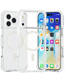 iPhone 17 Pro / 18 Pro Anti-Shock Clear Case with MagSafe - White Phone Case - Pro iPhone Repair