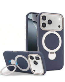 iPhone 17 Pro Max / 18 Pro Max Silicone MagSafe Case with Ring Stand - Blue Phone Case - Pro iPhone Repair