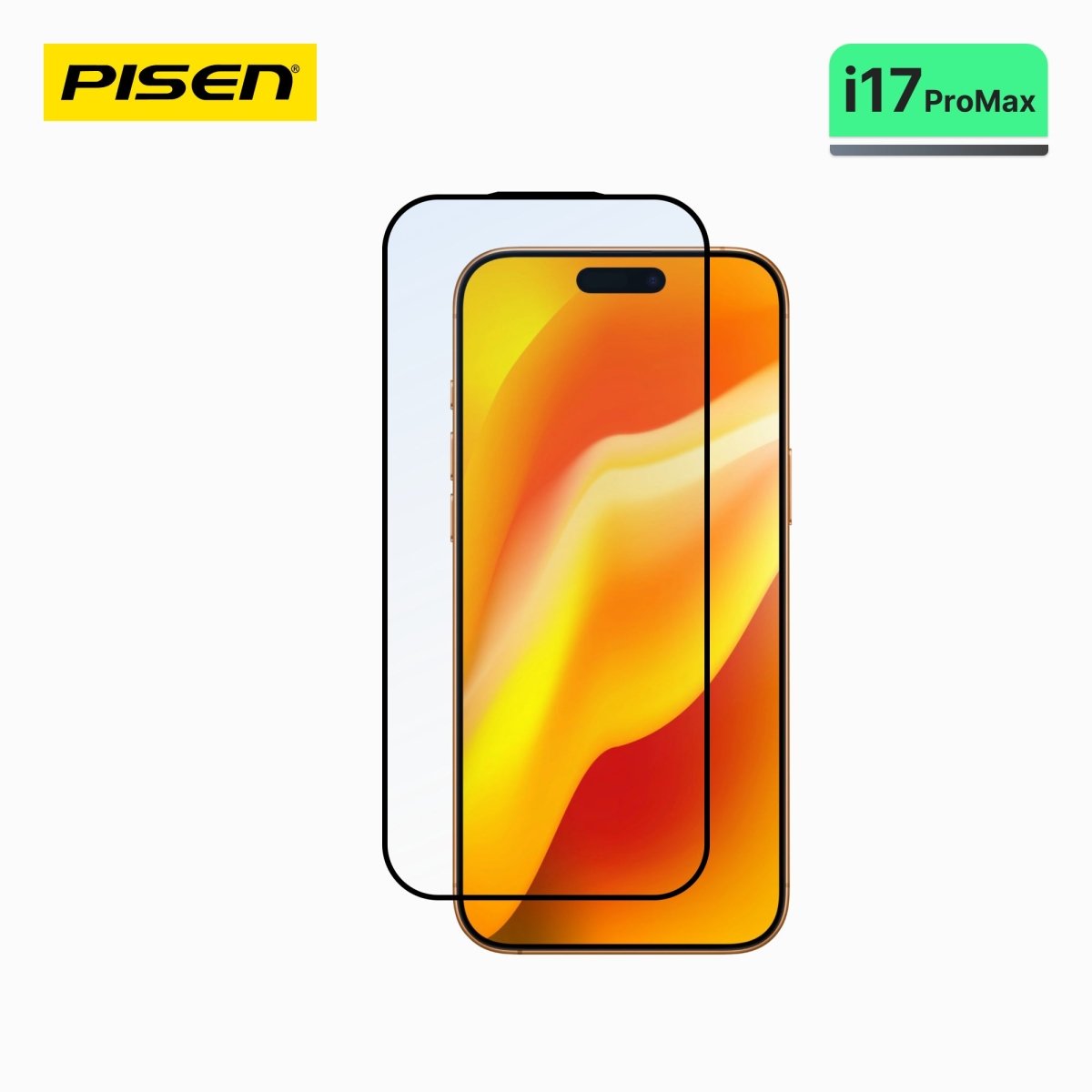 iPhone 17 Pro Max PISEN Clear Tempered Glass Screen Protector – 9H HD Glass, 10+1 Pack (MRE-TM86) - Pro iPhone Repair