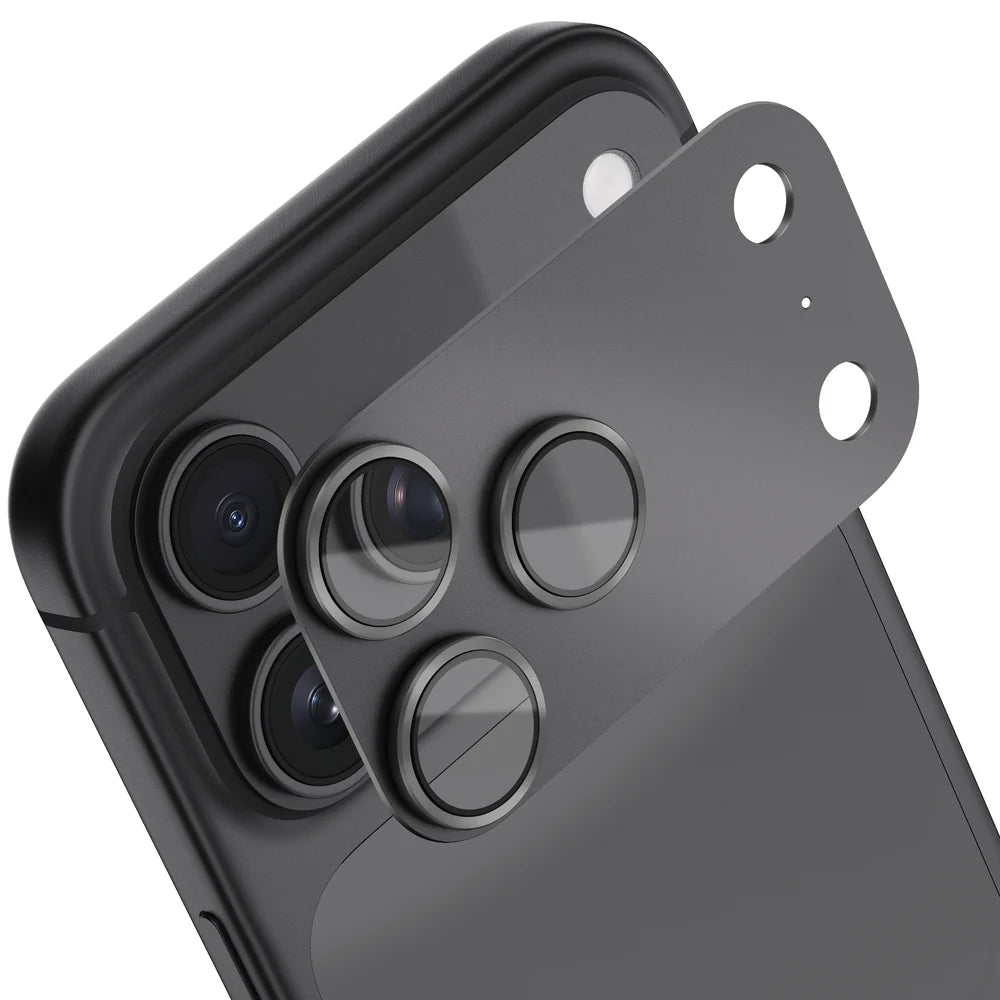 Mello Full Optic Guard camera lens protector for iPhone 18 Pro, retail box front and back