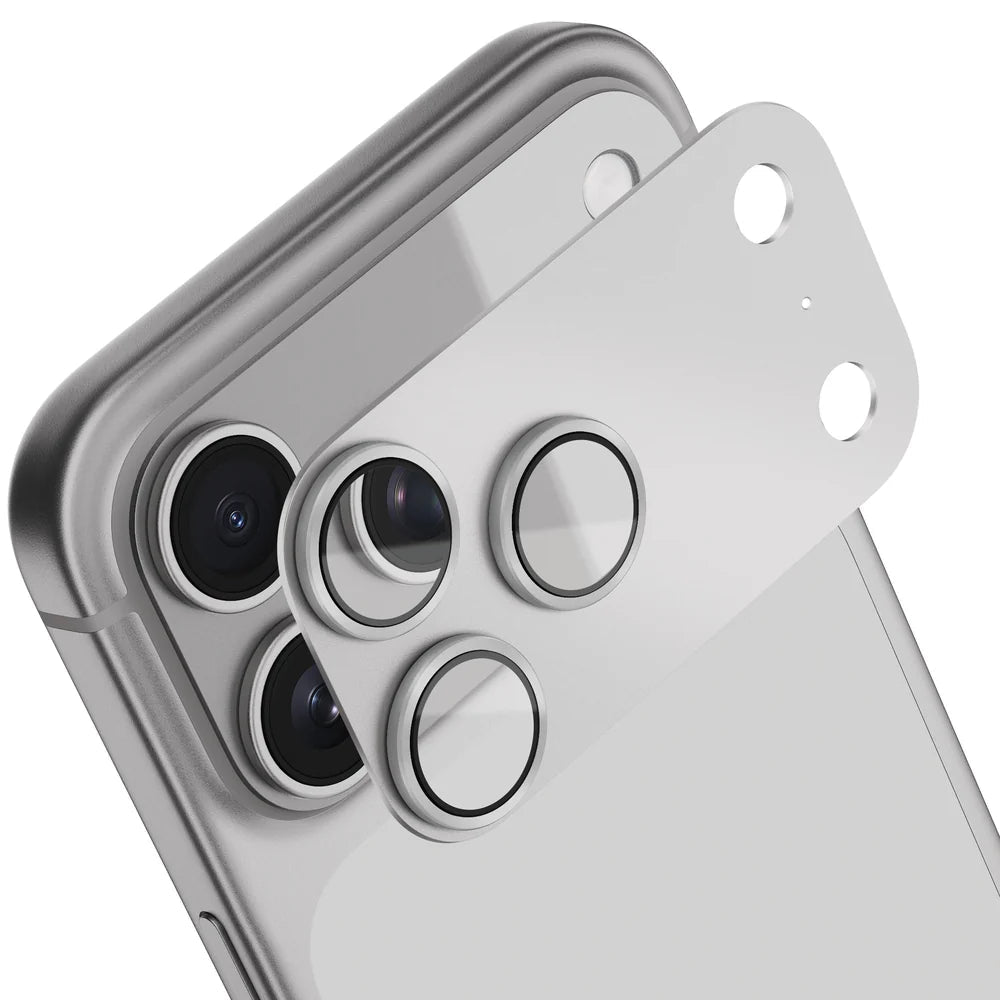 Mello Full Optic Guard camera lens protector for iPhone 18 Pro, retail box front and back