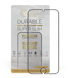 Casper clear tempered glass screen protector with silicone edge for iPhone 6 Plus/6S Plus/7 Plus/8 Plus, with packaging