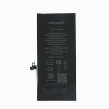 PISEN iPhone 7 Plus replacement battery, back side with safety warnings and certification marks