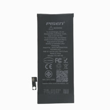 PISEN iPhone 8 replacement battery, back side with safety warnings and certification marks