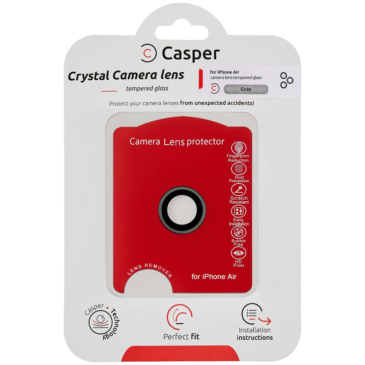 iPhone Air (Blue) Casper Camera Lens Protector – retail package
