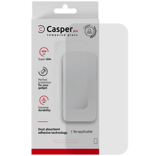 Casper Pro clear HD tempered glass screen protector for iPhone Air shown with retail packaging