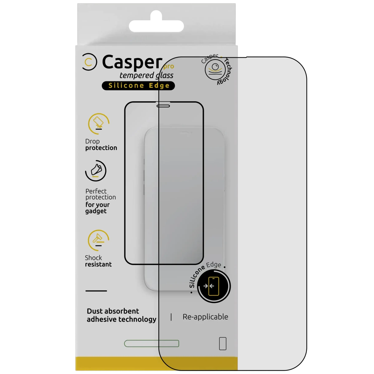iPhone Air (Clear + Silicone Edge) Casper Pro Tempered Glass Screen Protector Screen Protector - Pro iPhone Repair