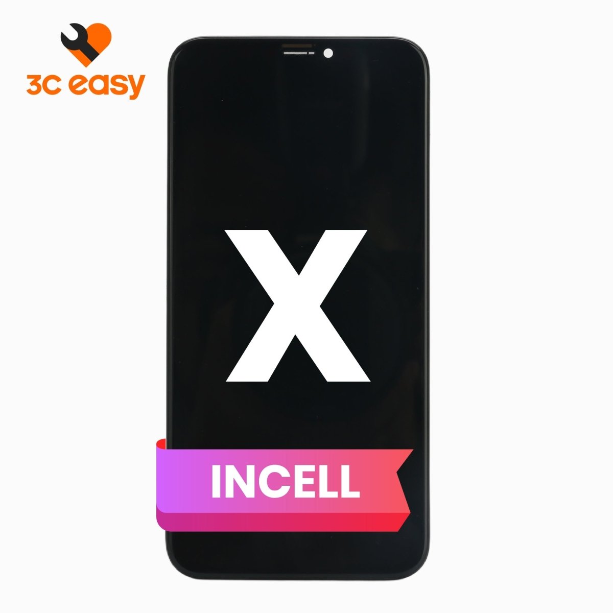iPhone X Screen Replacement – 3C EASY Replacement Part (INCELL, Black) - Pro iPhone Repair