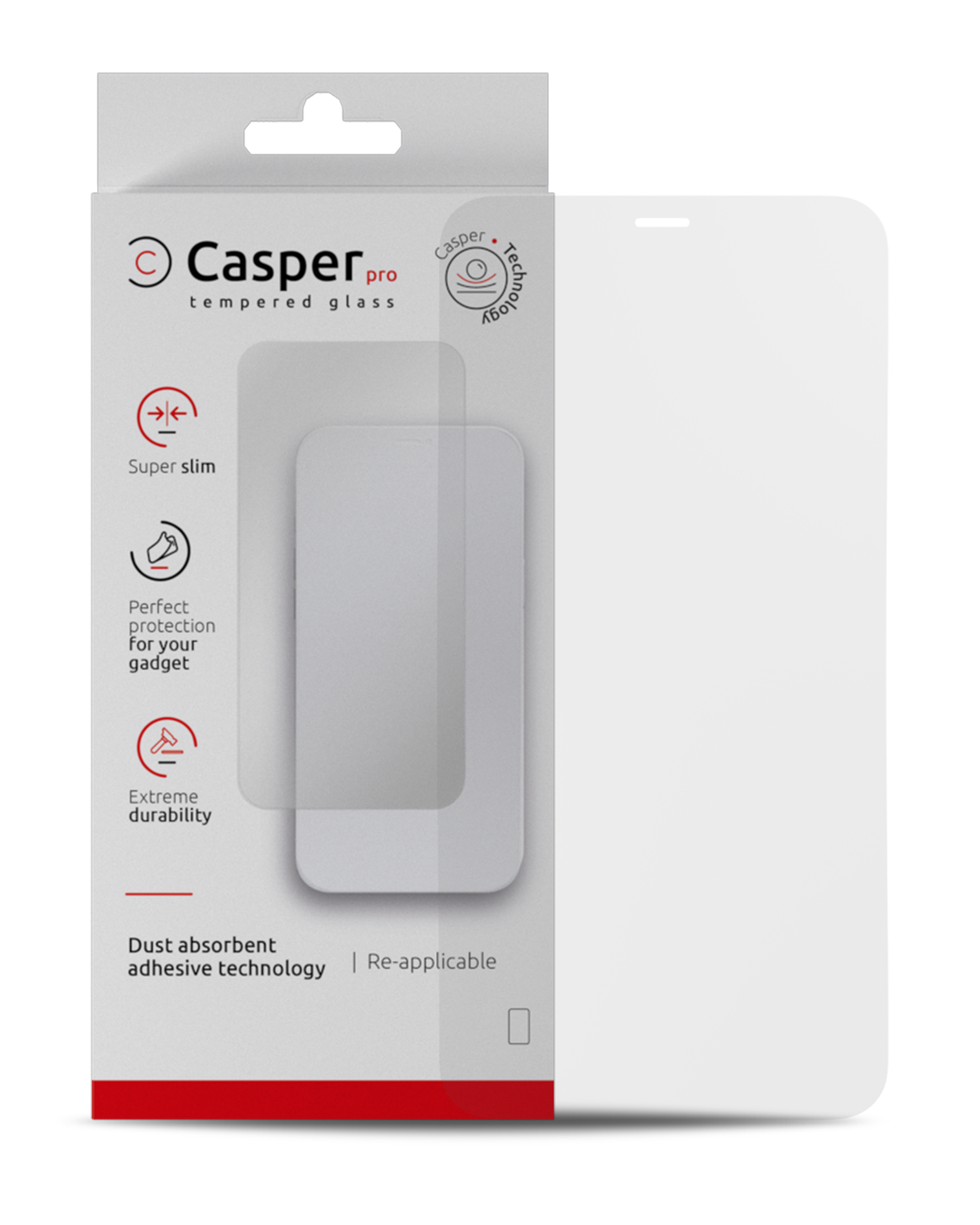 Casper Pro matte anti-glare tempered glass screen protector for iPhone XR and 11 with retail box