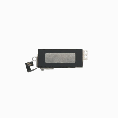 Reverse side of iPhone XS vibration motor showing flex connector and mounting bracket