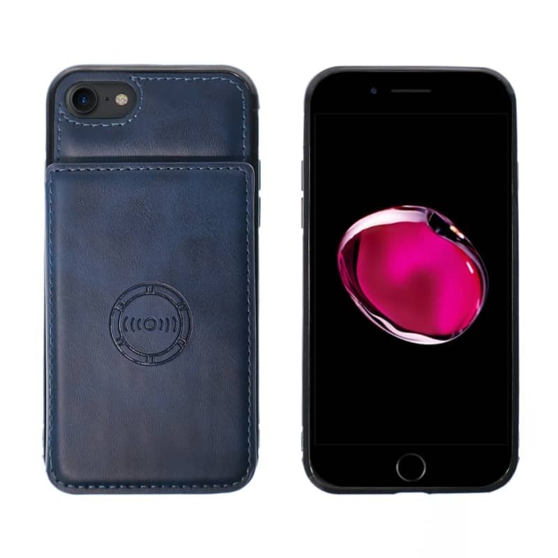 Leather Pocket Wallet Magnetic Case - Blue for iPhone 7G / 8G / SE 2020 Phone Case - Pro iPhone Repair