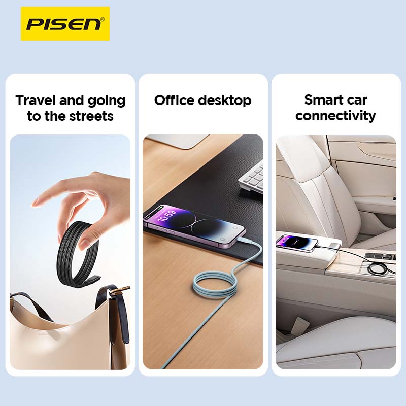 MagiPi Magloop USB-C to Lightning Cable 1m (27W) PISEN PD Fast-Charging iPhone Cable (CL-FC12-1000) - Pro iPhone Repair