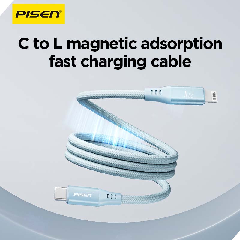 MagiPi Magloop USB-C to Lightning Cable 1m (27W) PISEN PD Fast-Charging iPhone Cable (CL-FC12-1000) - Pro iPhone Repair