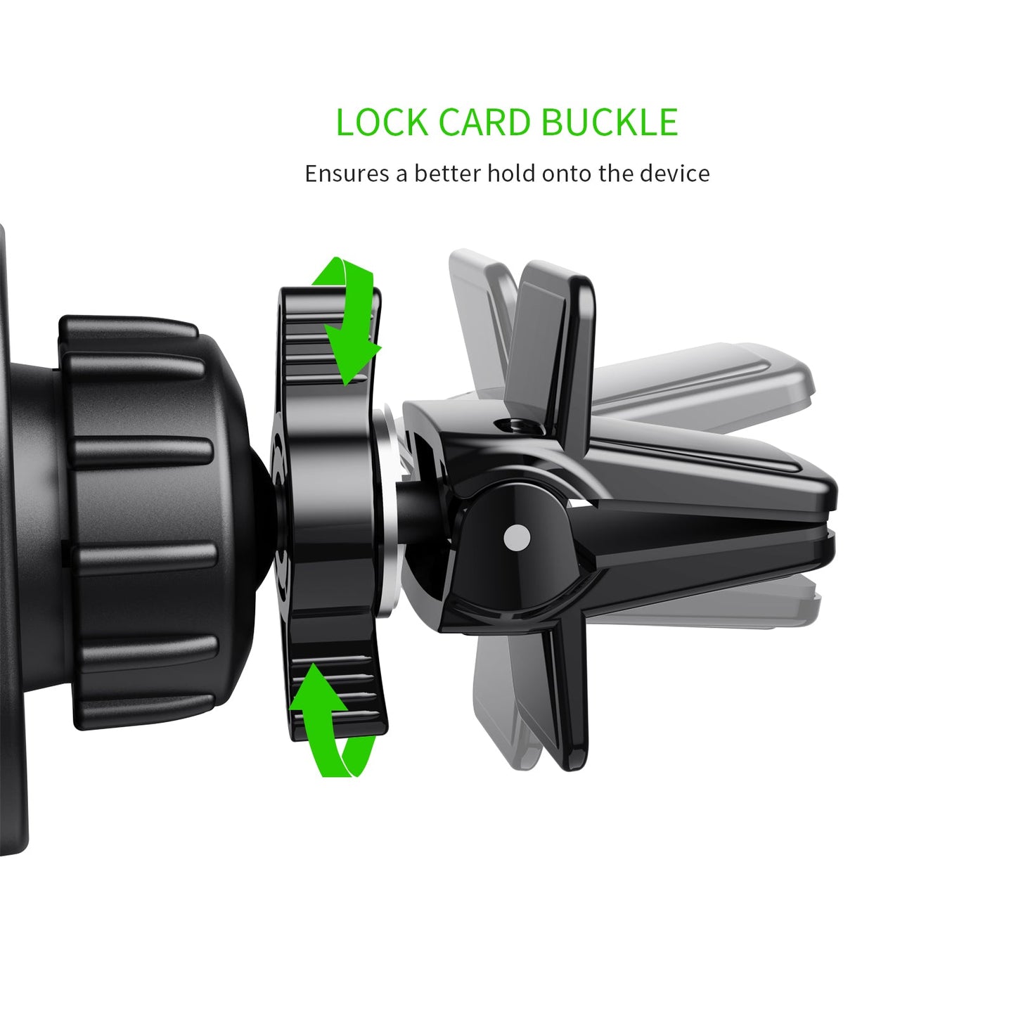 ESOULK magnetic air vent car phone holder – angle view