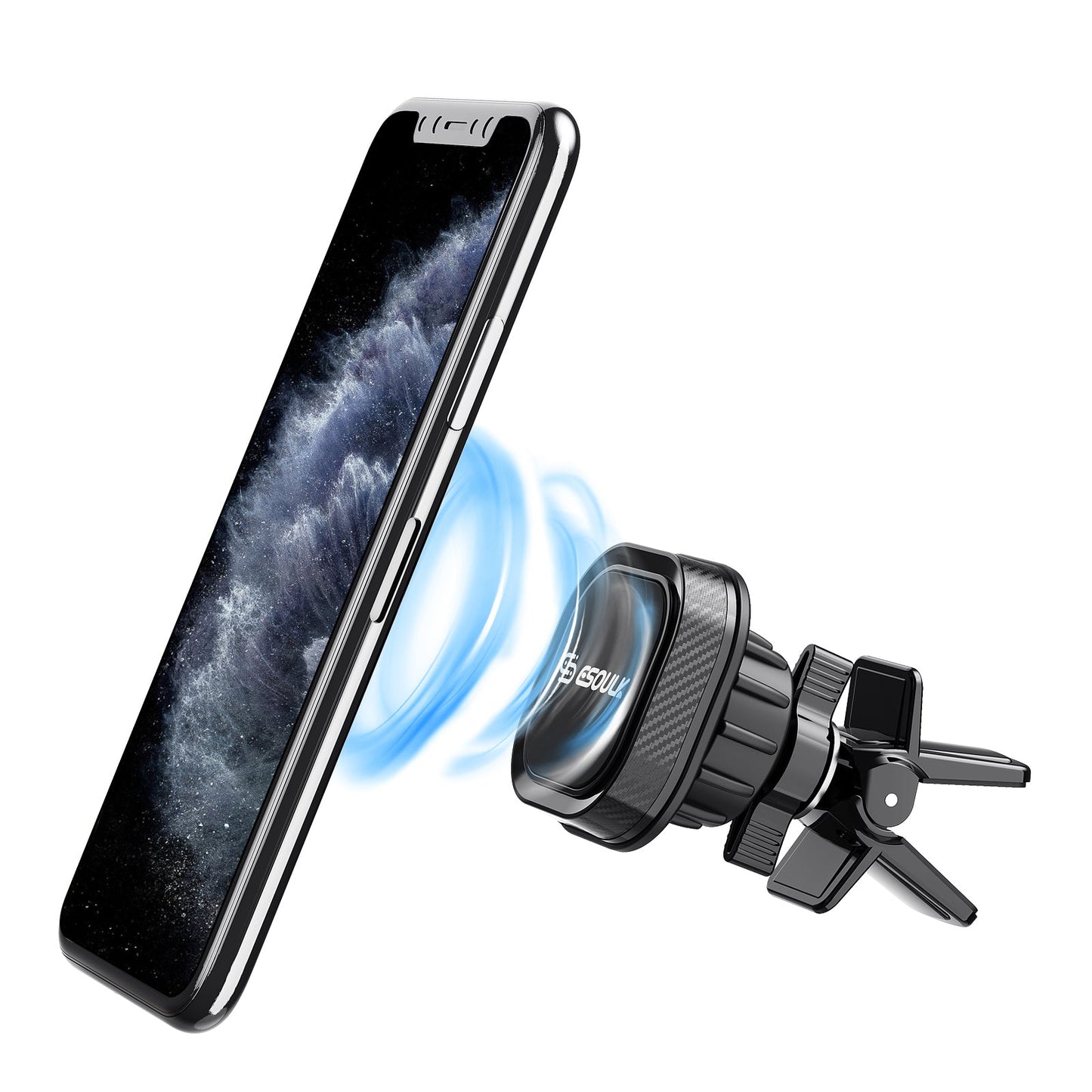 ESOULK magnetic air vent car phone holder – package contents
