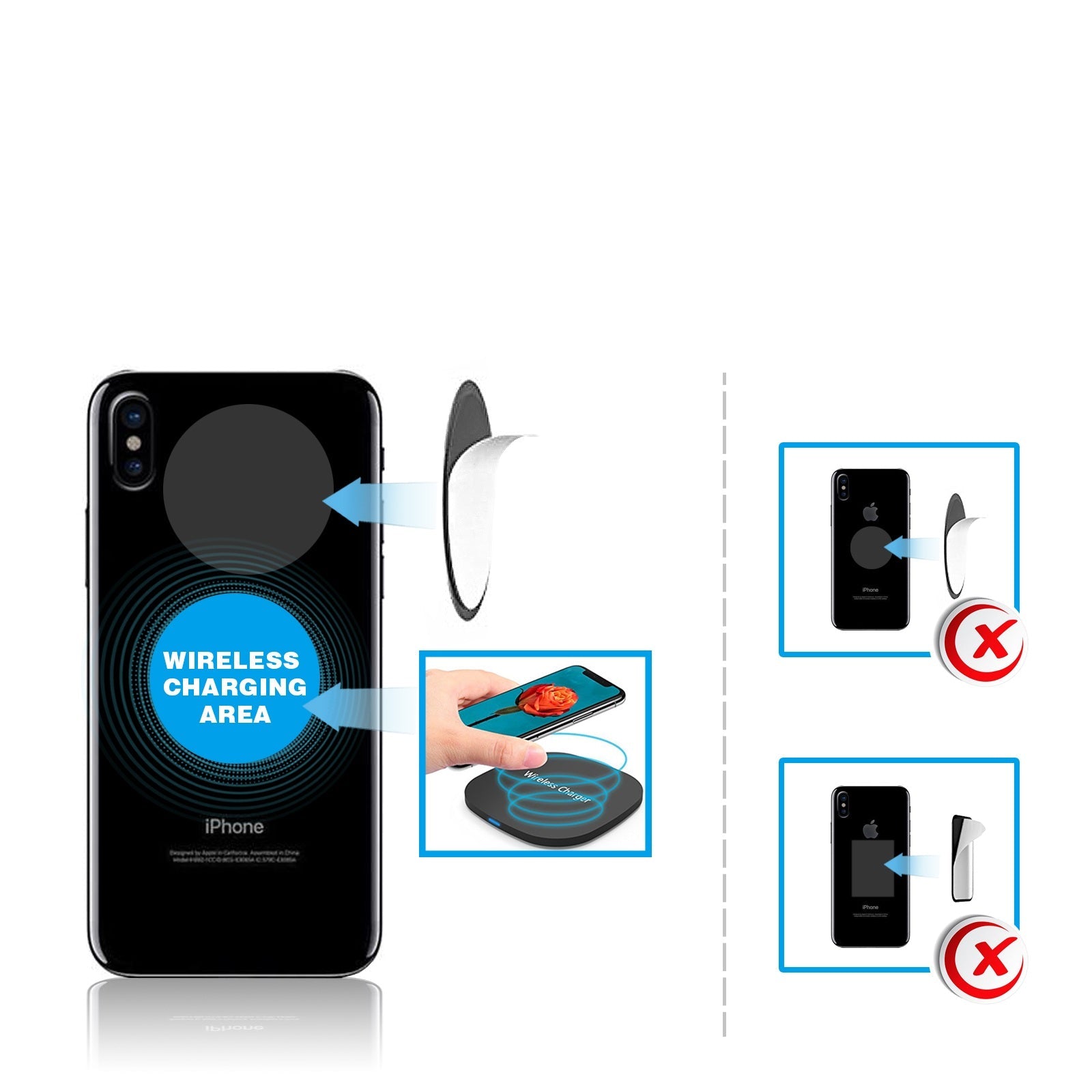 ESOULK magnetic air vent car phone holder – side view
