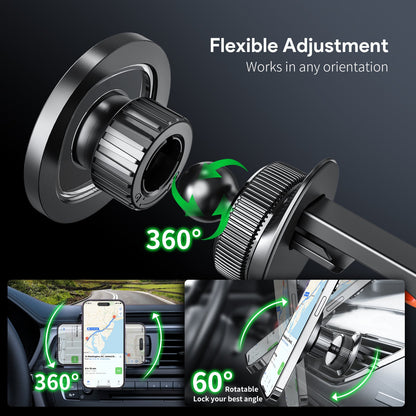 ESOULK transparent magnetic air vent car phone holder – feature overview