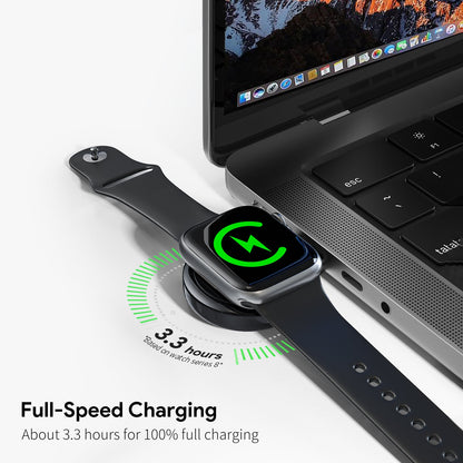 ESOULK magnetic wireless Apple Watch charger in black – view 7