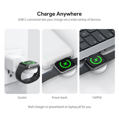 ESOULK magnetic wireless Apple Watch charger in white – view 6