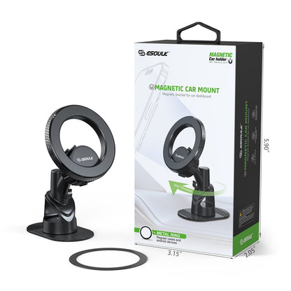 ESOULK dashboard magnetic car phone mount – in-use view