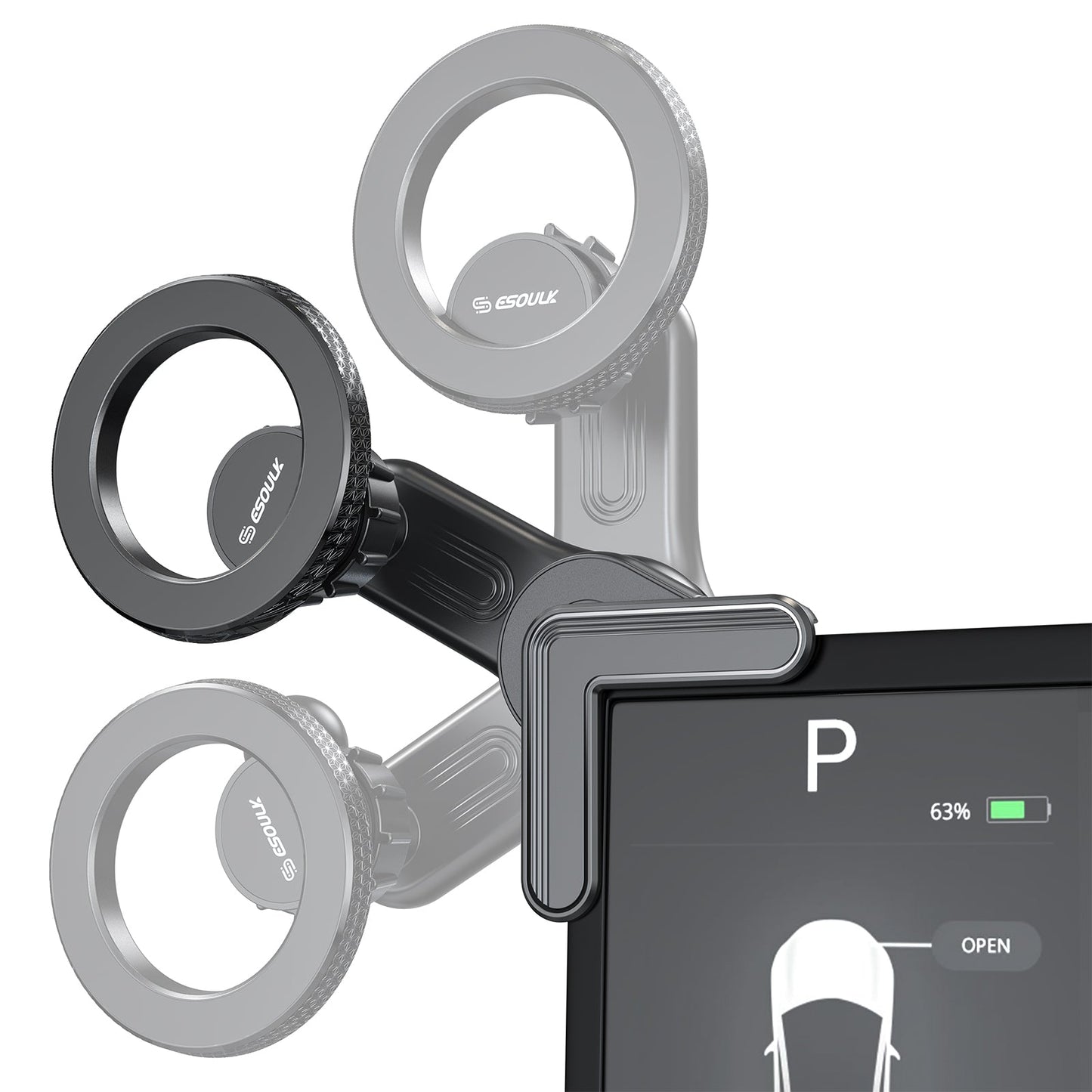 ESOULK magnetic phone holder for Tesla center screen