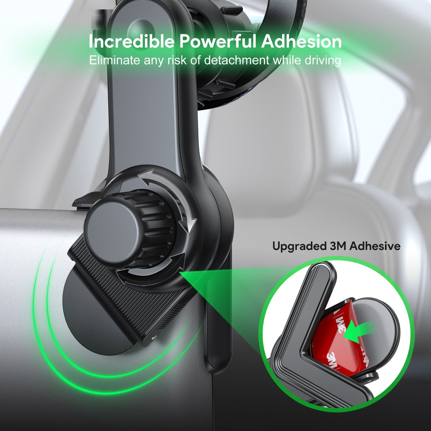 ESOULK magnetic phone holder for Tesla center screen – close-up