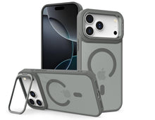 Matte MagSafe Case with Camera Bar Kickstand - Gray for iPhone 17 Pro / 18 Pro Phone Case - Pro iPhone Repair