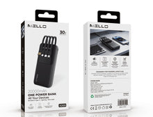 Mello Quad 20,000 mAh Power Bank – Built-In USB-C, Lightning & Micro Cables, Black Power Bank - Pro iPhone Repair