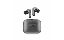 Mello Rize Pro True Wireless Earbuds – 6-Mic ENC, 40-Hour Playtime, Bluetooth 6.0, Black Wireless Earbuds - Pro iPhone Repair