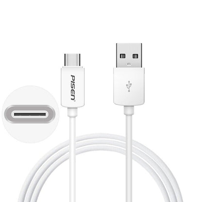 Mr White USB-A to USB-C Cable 1m PISEN Charging & Sync Cable, White (TC25-1000) - Pro iPhone Repair