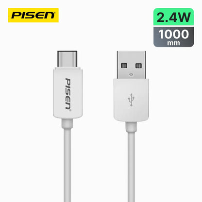 Mr White USB-A to USB-C Cable 1m PISEN Charging & Sync Cable, White (TC25-1000) - Pro iPhone Repair