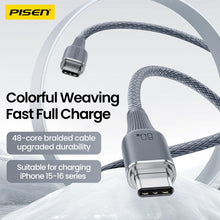 NoirSync USB-C to USB-C Cable (60W) PISEN Fast-Charging Cable, Grey (CC-FC27-1000) - Pro iPhone Repair