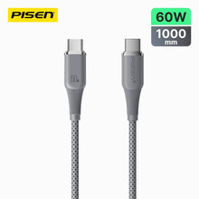NoirSync USB-C to USB-C Cable (60W) PISEN Fast-Charging Cable, Grey (CC-FC27-1000) - Pro iPhone Repair