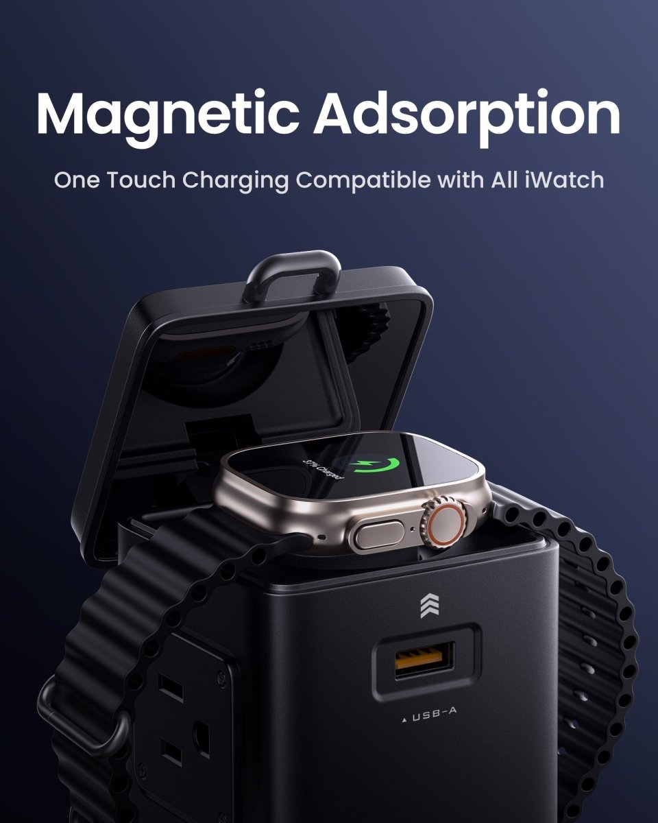 PISEN 140W GaN MagStation 8-in-1 Charging Hub – Magnetic Wireless Desktop Power Socket (KF27) - Pro iPhone Repair
