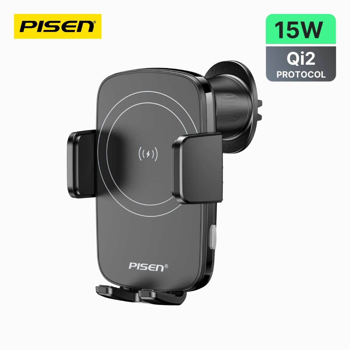 PISEN 15W Auto-Clamping Wireless Car Charger – Electric Phone Mount with Fast Charging (TP-C69) - Pro iPhone Repair
