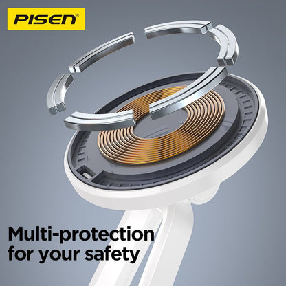 PISEN 2-in-1 Wireless Charging Stand – MagSafe Dock for Phone & Earbuds (TP-C30) - Pro iPhone Repair