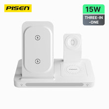 PISEN 3-in-1 Foldable Wireless Charging Station – MagSafe Dock with Night Light, White (XY-C56) - Pro iPhone Repair