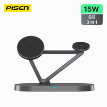 PISEN 3-in-1 Qi2 Wireless Charging Stand – MagSafe Dock with Night Light (TP-C24) - Pro iPhone Repair