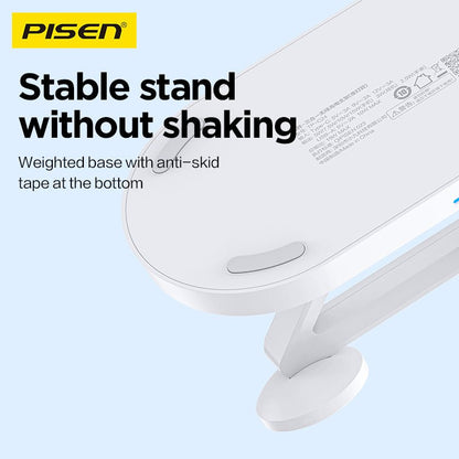 PISEN 3-in-1 Wireless Charging Stand with Night Light – MagSafe Dock for Phone, Watch & Earbuds (TP-C24) - Pro iPhone Repair