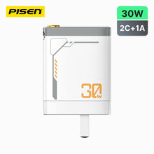 PISEN 30W GaN Retractable Cable Charger – USB-C Fast Wall Charger with Built-In Cable (TP-C82) - Pro iPhone Repair