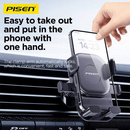PISEN Anti-Shake Gravity Car Phone Holder – Auto-Grip Vent Mount (TP-ZJ02) - Pro iPhone Repair