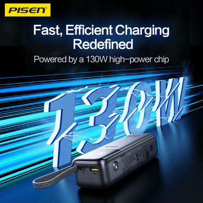 PISEN Bolt 130W 20000mAh Power Bank – High-Speed USB-C Laptop Portable Charger (TP-D107) - Pro iPhone Repair
