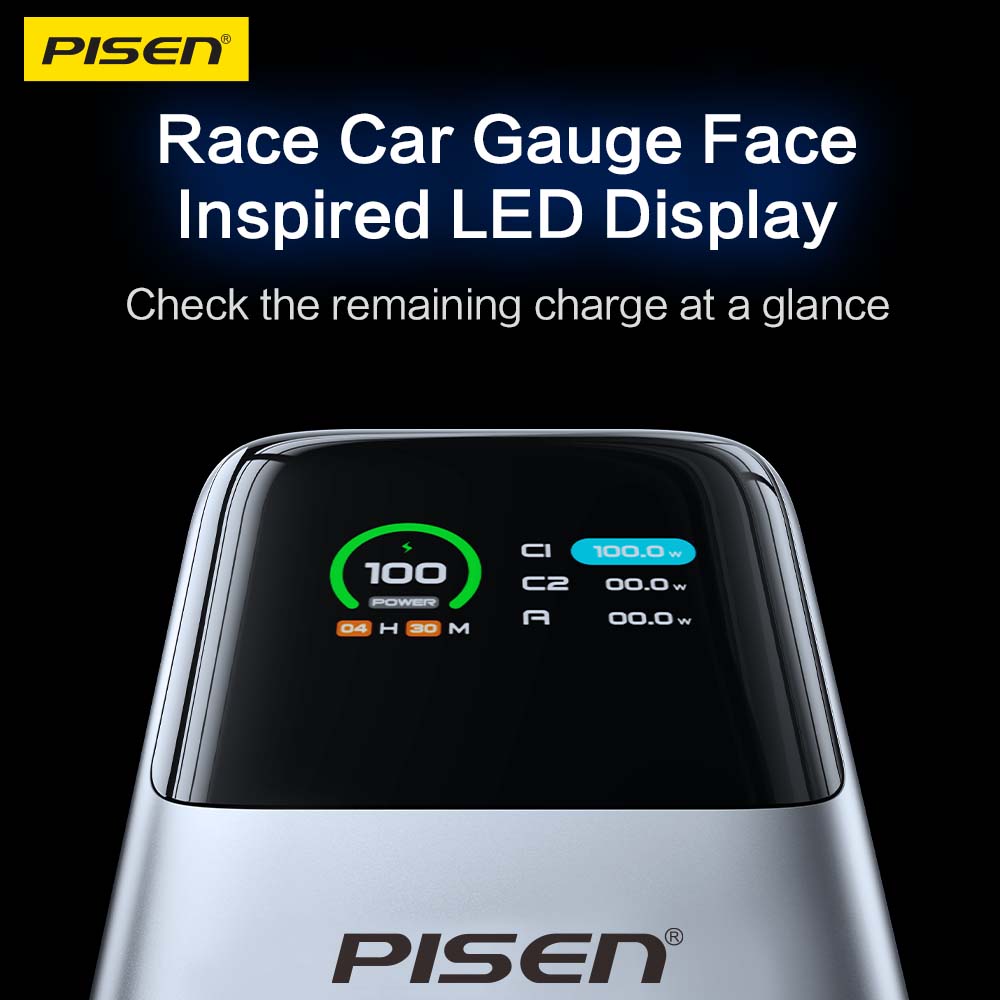 PISEN Bolt 130W 20000mAh Power Bank – High-Speed USB-C Laptop Portable Charger (TP-D107) - Pro iPhone Repair