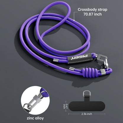 PISEN Braided Phone Lanyard 6mm – Adjustable Crossbody Strap for Phones (TP-PJ-001) - Pro iPhone Repair